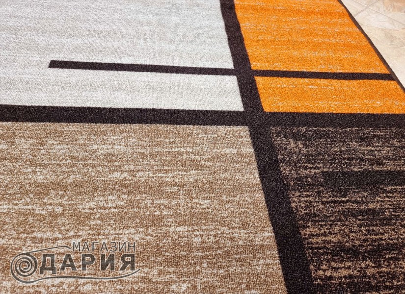 Мокетен килим ERIKA 8010 beige/orange